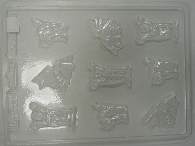 Fantôme - Chat - Chauve Souris - Bouchée - Halloween (HA-366)