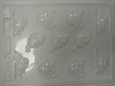 Squelette - Chauve-Souris - Tête de mort sur bâton - Suçon - Halloween (HA-389)