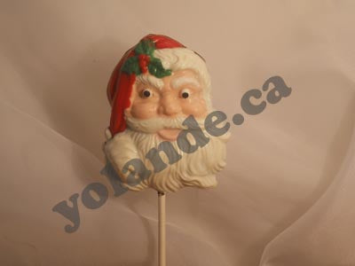 Moule à chocolat Noël - Père Noël sur bâton - Suçon (S-N231)