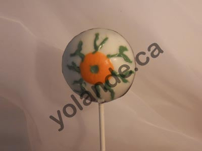 Moule à chocolat Halloween - Oeil globuleux sur bâton - Suçon (S-H131)