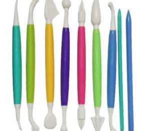 Ensemble outils pour fondant et pastillage, qté 9