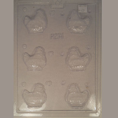 Moule à chocolat de Pâques - Petite Poule 3D (D-P274)