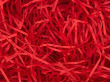 Paille Rouge en papier - 30 gr. environ