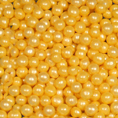 Perle en sucre - Or - 4mm - 100% naturel