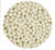 Perle en sucre - Blanc perle - 4mm