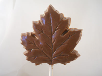 Moule à chocolat - Feuille d' érable sur bâton - Suçon (S-F51)