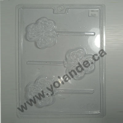 Moule à chocolat St-Patrick - Trèfle - Suçons (S-F59)