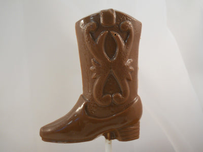 Moule à chocolat - Botte de cowboy sur bâton - Suçon (S-G69)