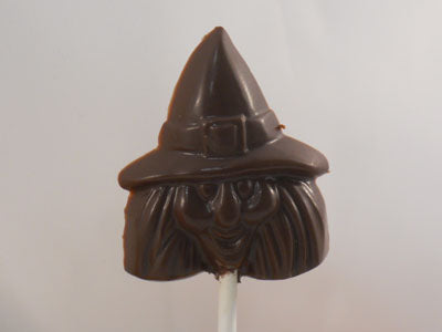 Moule à chocolat Halloween - Sorcière sur bâton - Suçon (S-H04)