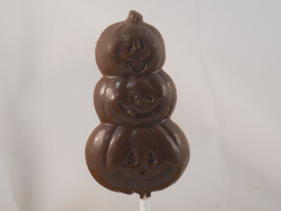 Moule à chocolat Halloween - Citrouille sur bâton - Suçon (S-H08)