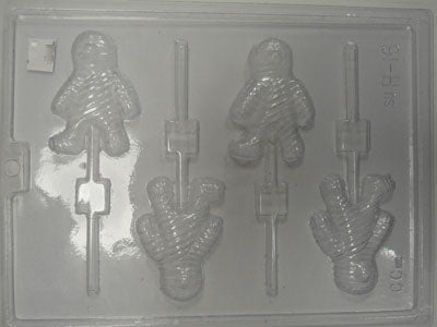 Moule à chocolat Halloween - Momie sur bâton - Suçon (S-H16)