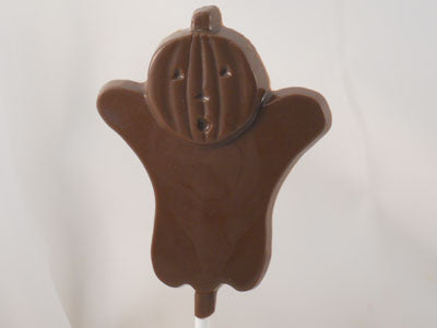 Moule à chocolat Halloween - Citrouille fantôme sur bâton - Suçon (S-H50)