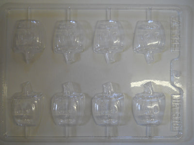 Citrouille 2 3/8" sur bâton - Suçon - Halloween (HA-370)