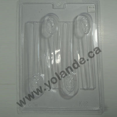 Moule à chocolat Cuillère Coeurs (S-K18)