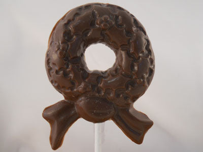 Moule à chocolat Noël - Couronne sur bâton - Suçon (S-N16)