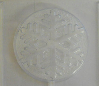 Moule à chocolat Noël - Flocon de neige sur bâton - Suçon (S-N307)