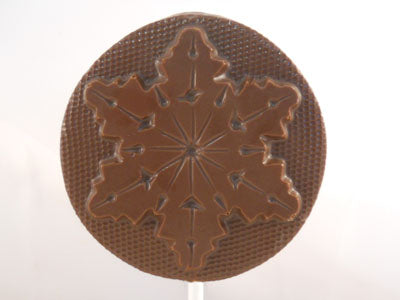 Moule à chocolat Noël - Flocon de neige sur bâton - Suçon (S-N63)