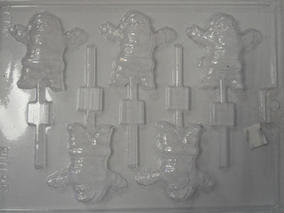 Moule à chocolat Noël - Père Noël sur bâton - Suçon (S-N85)