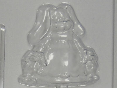 Moule à chocolat de Pâques - Lapin sur bâton - Suçon (S-P92)