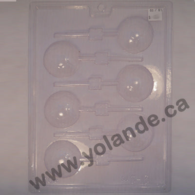 Moule à chocolat Sport - Ballon de Soccer sur bâton - Suçon (S-S13)