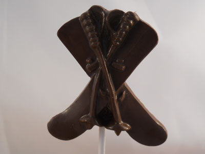 Moule à chocolat Sport - Patins à glace et ski sur bâton - Suçon (S-S42)