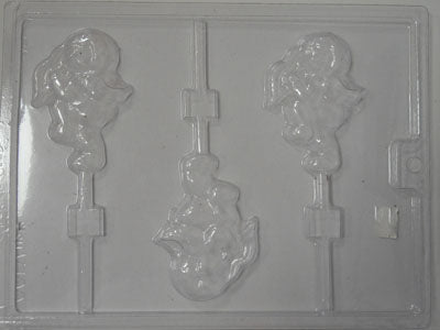 Moule à chocolat St-Valentin - Cupidon sur bâton - Suçon (S-V100)