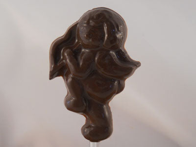 Moule à chocolat St-Valentin - Cupidon sur bâton - Suçon (S-V100)