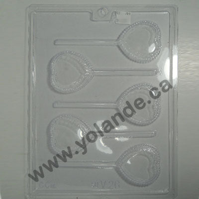 Moule à chocolat St-Valentin - Coeur - Suçon (S-V26)