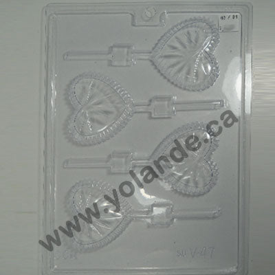 Moule à chocolat St-Valentin - Coeur - Suçon (S-V47)