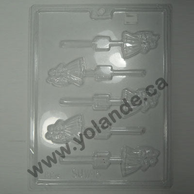 Moule à chocolat Mariage - Couple sur bâton - Suçon (S-W15)