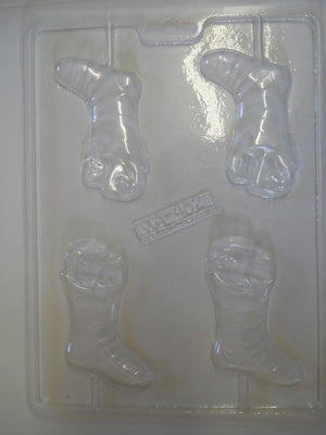 Bas de Noël 3.5" sur bâton - Suçon (XA-452)