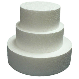 Styromousse - Faux gâteau - Rond - 6" x 4"
