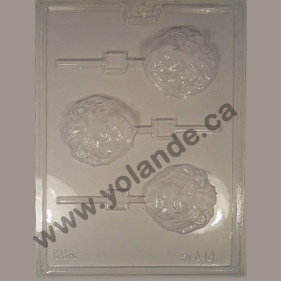 Moule à chocolat - Lion sur bâton - Suçon  - Animal (S-A14)