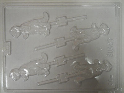 Moule à chocolat - Dinosaure sur bâton - Suçon - Animal (S-A27)