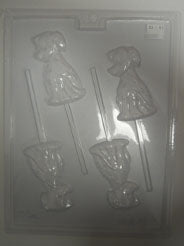 Moule à chocolat - Chien sur bâton - Suçon - Animal (S-A31)