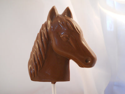 Moule à chocolat - Tête de cheval sur bâton - Suçon - Animal (S-A45)