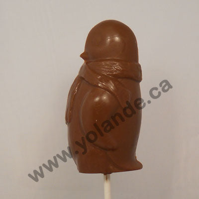 Moule à chocolat Noël - Pingouin sur bâton - Suçon (S-A57)