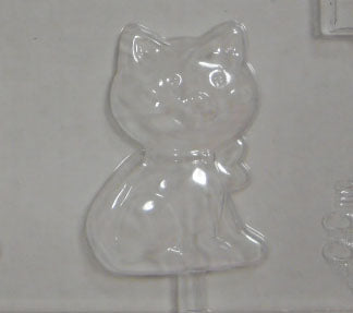 Moule à chocolat - Chat sur bâton - Suçon - Animal (S-A63)