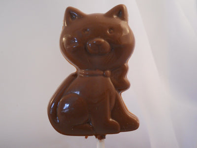Moule à chocolat - Chat sur bâton - Suçon - Animal (S-A63)