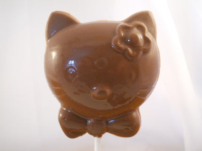 Moule à chocolat - Hello Kitty sur bâton - Suçon - Animal (S-A82)