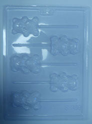 Moule à chocolat Animal - Ourson sur bâton - Suçon (S-A89)