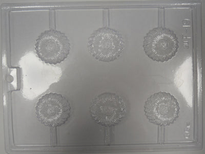 Moule à chocolat Fleur - Marguerite sur bâton - Suçon (S-F19)