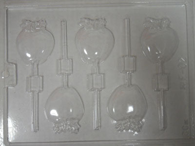 Moule à chocolat - Pomme sur bâton - Suçon - Alimentaire (S-F02)