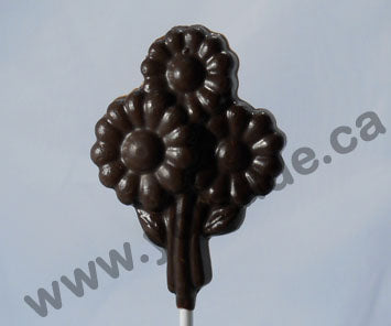 Moule à chocolat - Marguerites sur bâton - Suçon - Fleur (S-F21)