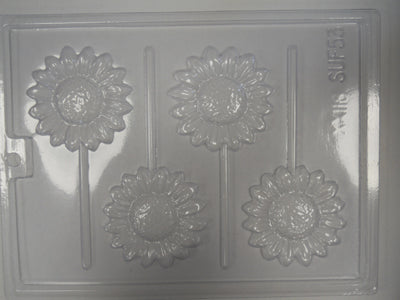 Moule à chocolat Fleur - Tournesol sur bâton - Suçon (S-F53)