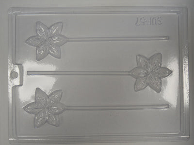 Moule à chocolat Fleur - Jonquille sur bâton - Suçon (S-F57)