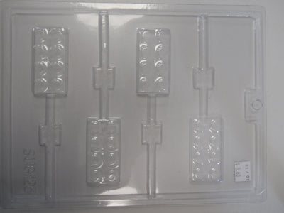 Moule à chocolat - Bloc de construction Légo sur bâton - Suçon - Jeux (S-G123)