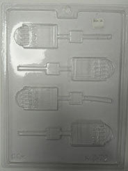 Moule à chocolat - Boîte de crayons sur bâton - Suçon (S-G72)