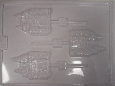 Moule à chocolat - Château sur bâton - Suçon (S-G81)