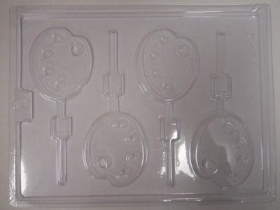 Moule à chocolat - Moule à chocolat - Palette de peinture sur bâton - Suçon - Art (S-G82)